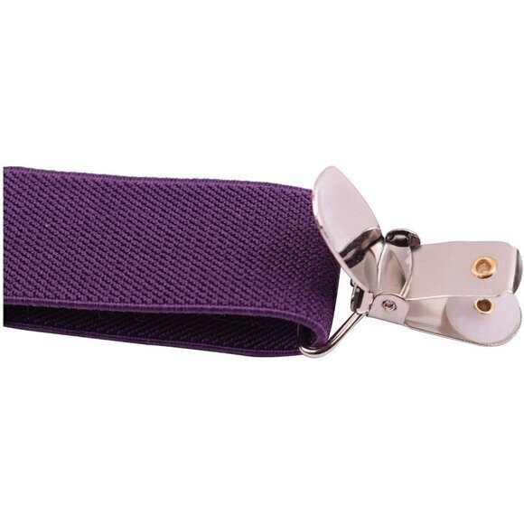 Kid's Y Back Suspenders and Bow Tie Set Adjustable 3 Clips - Picture 3 of 6